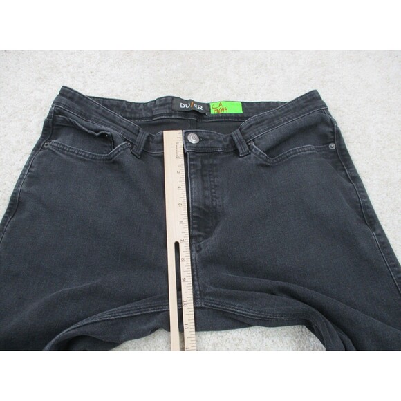DU/ER Jeans Mens 36 Black Charcoal L2X Slim Fit Stretch Denim Casual Duer 36x30 - Picture 7 of 13